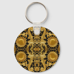 golden dragon key ring