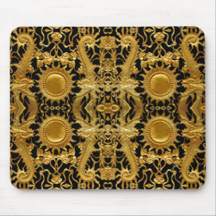 golden dragon mouse mat