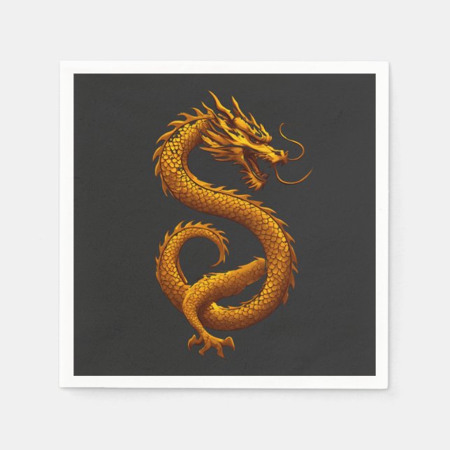 Golden Dragon Napkin (Front)