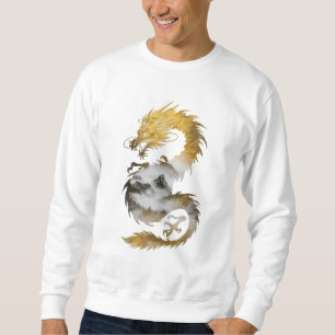Golden Dragon Nebula Mystical elegance Sweatshirt