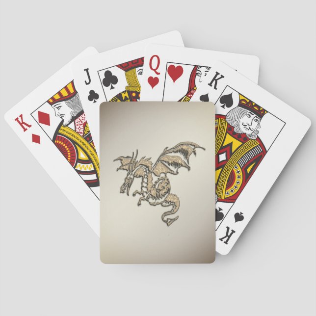 Golden Dragon Playing Cards (Back)