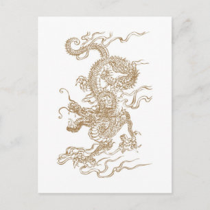 Golden Dragon Postcard