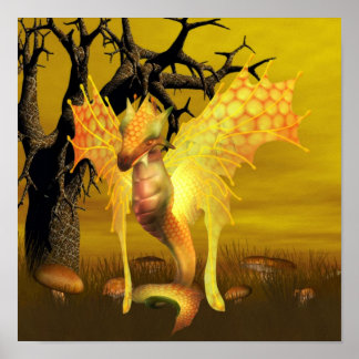 Golden Dragon  Posters