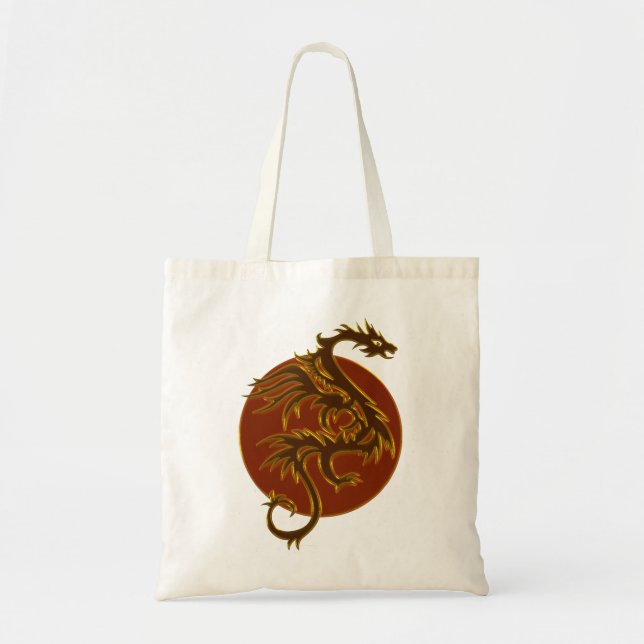Golden Dragon Sun Tote Bag (Front)