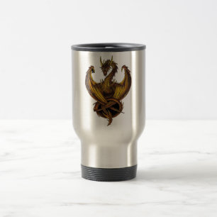 GOLDEN DRAGON TRAVEL MUG