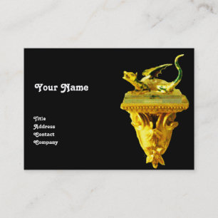GOLDEN DRAGON ,yellow black green Business Card