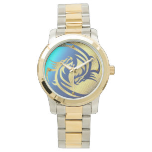 Golden Dragon Yin-Yang Watch