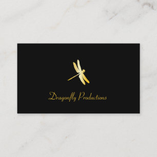 Golden Dragonfly Business Card