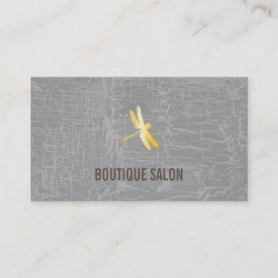Golden Dragonfly / Marbled Grey Business Card