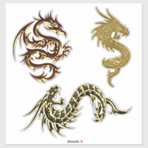 Golden Dragons Fantasy Art