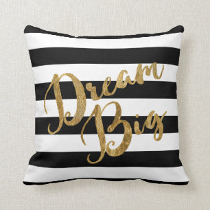 Golden Dream Big Stripes Cushion