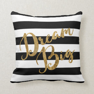 Golden Dream Big Stripes Cushion