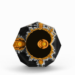 Golden Dream. The Famous Full Mandelbrot Set Photo Block