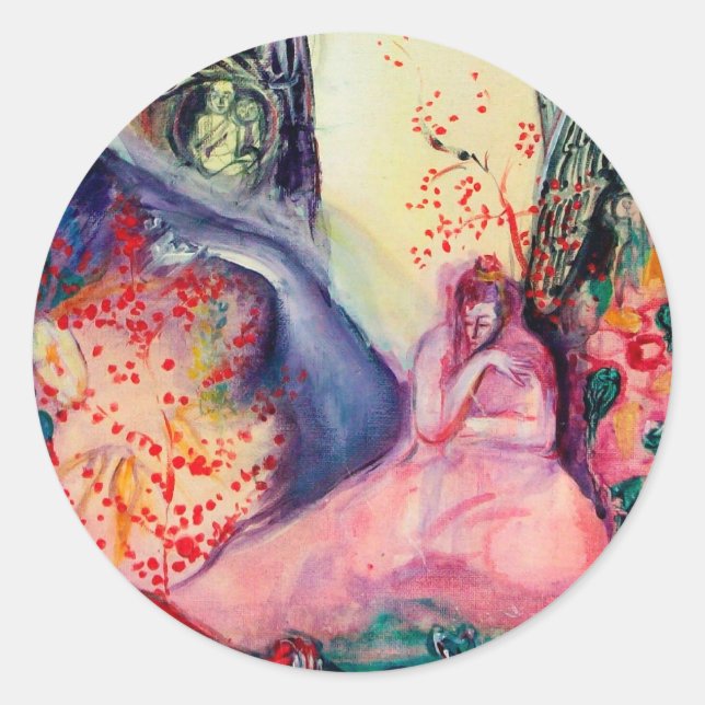 GOLDEN DREAM / Yoga Meditation Zen Garden Classic Round Sticker (Front)