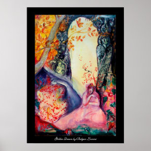 GOLDEN DREAM / Yoga Meditation Zen Garden Poster