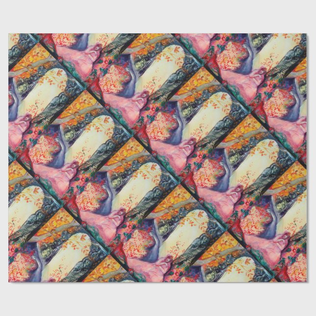 GOLDEN DREAM / Yoga Meditation Zen Garden Wrapping Paper (Flat)