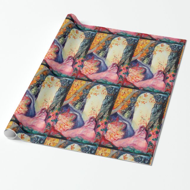 GOLDEN DREAM / Yoga Meditation Zen Garden Wrapping Paper (Unrolled)