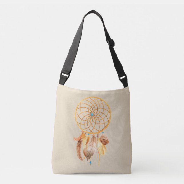Golden Dreamcatcher Tote Bag (Front)