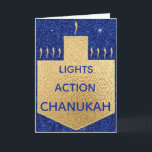 "Golden Dreidel" Greeting Card w Envelope<br><div class="desc">"Golden Dreidel" Greeting Card with Envelope. To personalise, delete text on front and inside of the card and replace with your own messages. Choose your favourite font style, colour, and size. Thanks for stopping and shopping by. Much appreciated!!! Happy Hanukkah! Size: Standard (5" x 7") Birthdays or holidays, good days...</div>