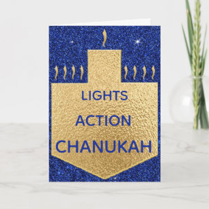 "Golden Dreidel" Greeting Card w Envelope