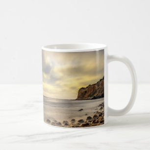 Golden Drift at the Edge of the Sea Coffee Mug