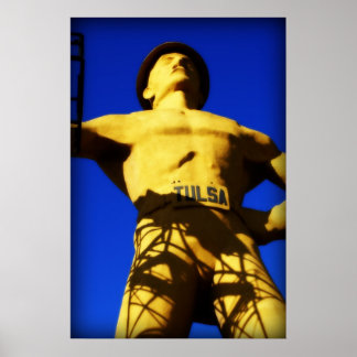 Golden Driller, Colour. Photo by Derrick W. Black Poster