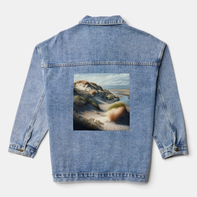 Golden Dunes Denim Jacket (Back)