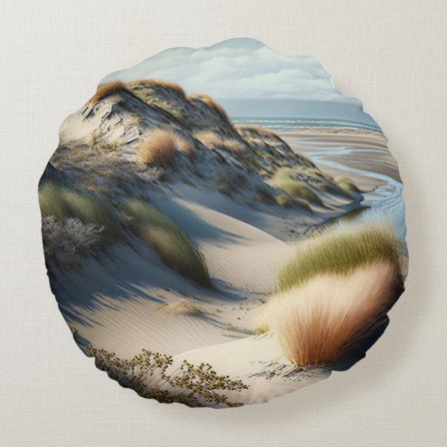 Golden Dunes Round Cushion (Back)