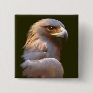 Golden Eagle 15 Cm Square Badge