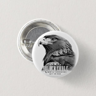 Golden Eagle 3 Cm Round Badge