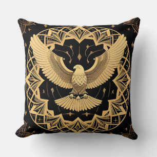 🦅 Golden Eagle Art Gift For Design Lovers 🦅 Cushion