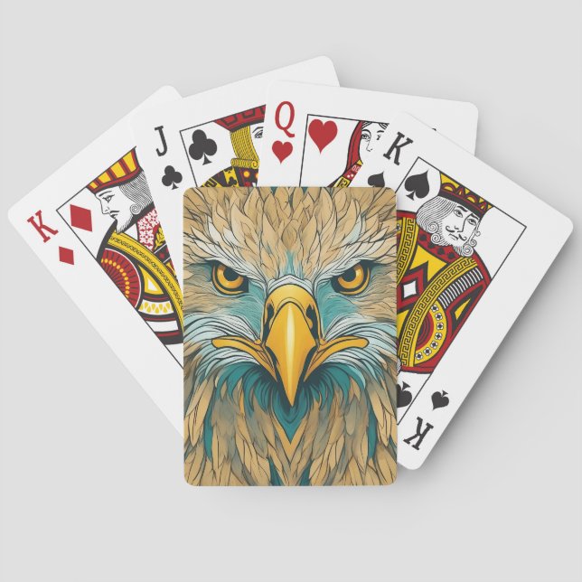 Golden Eagle Artwork Playing Cards (Back)
