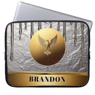 Golden Eagle Freedom Symbol 🦅 Laptop Sleeve