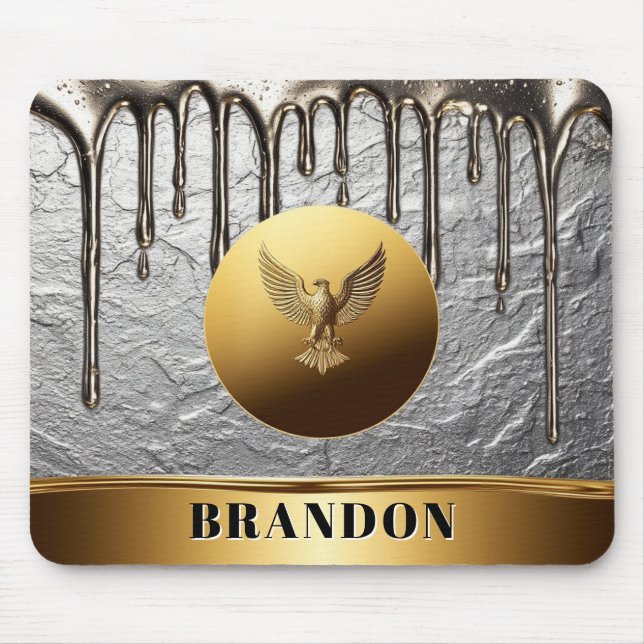 Golden Eagle Freedom Symbol 🦅 Mouse Mat (Front)
