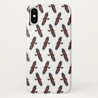 Golden Eagle Frenzy iPhone X Case (Choose Colour)