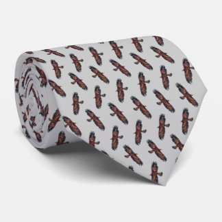 Golden Eagle Frenzy Tie (Light Grey)
