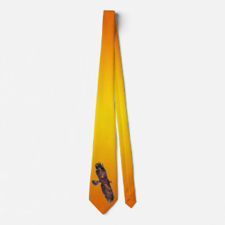 Golden Eagle in Flight Tie Dbl Side(Yellow/Orange)