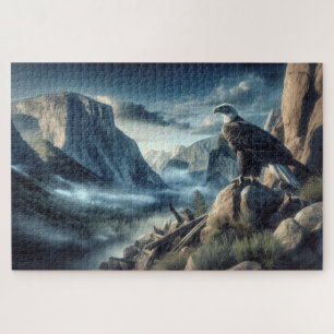 Golden Eagle Lookout, realistic, rocky peak Jigsaw Puzzle