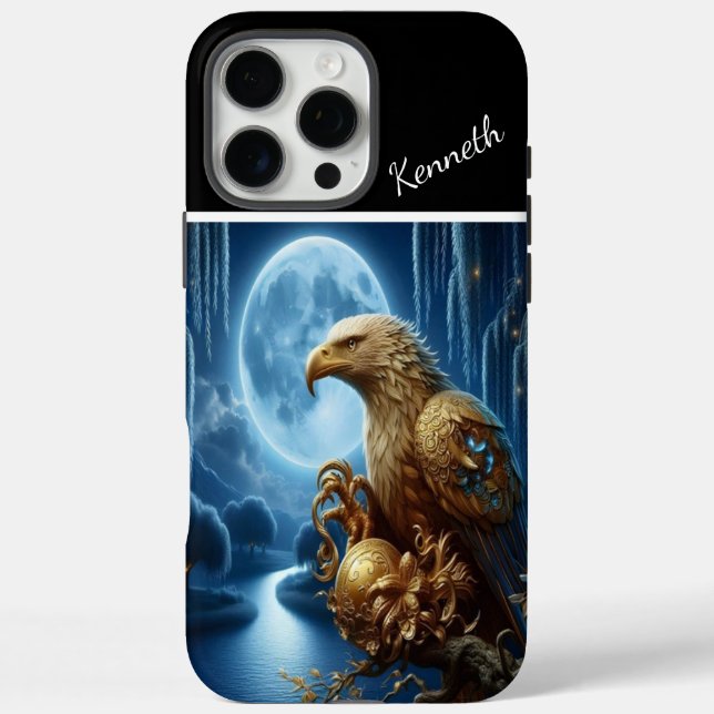 Golden Eagle Moon Watch Case-Mate iPhone Case (Back)