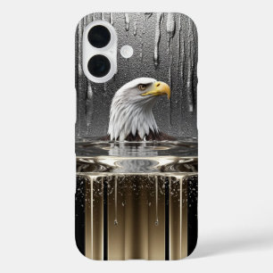 Golden Eagle Pendant Dripping Liquid Metal  iPhone 16 Case