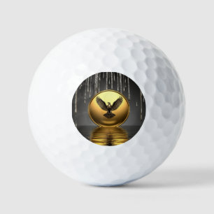 Golden Eagle Pendant Dripping Liquid Metal  Golf Balls