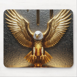 Golden Eagle Pendant Dripping Liquid Metal  Mouse Mat