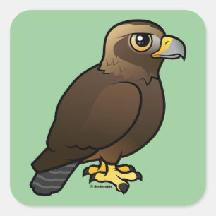 Golden Eagle Square Sticker