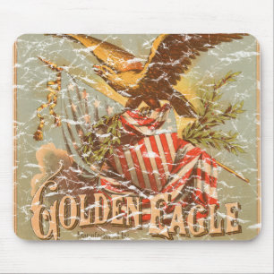 Golden Eagle Tobacco 1900 - distressed Mouse Mat