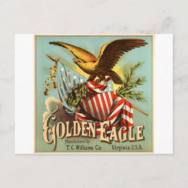 Golden Eagle Tobacco 1900 Postcard (Front)