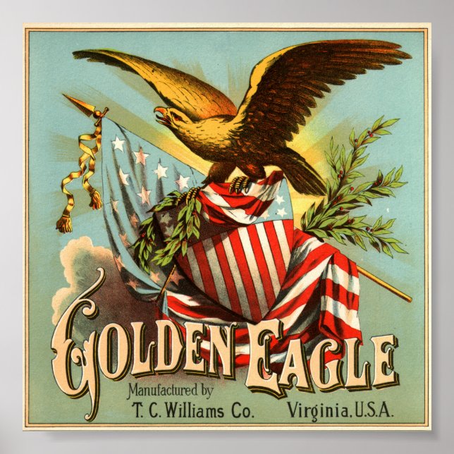 Golden Eagle Tobacco 1900 Poster (Front)