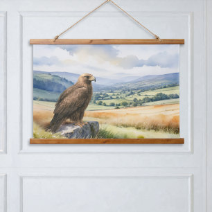 Golden Eagle Wildlife Bird of Prey Landscape Hanging Tapestry