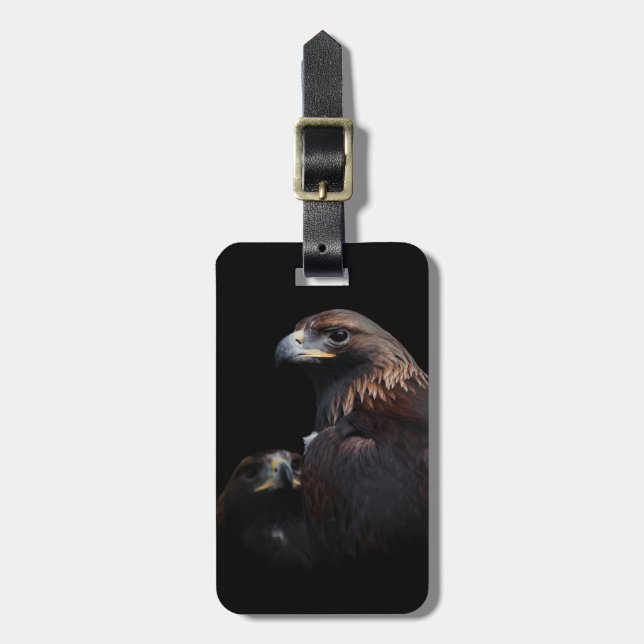 Golden Eagles: Beauties Thru the Bars Luggage Tag (Front Vertical)