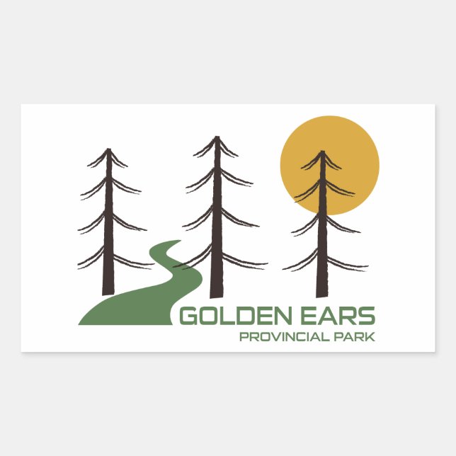 Golden Ears Provincial Park British Columbia Trail Rectangular Sticker (Front)