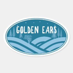 Golden Ears Provincial Park Outdoors Oval Sticker